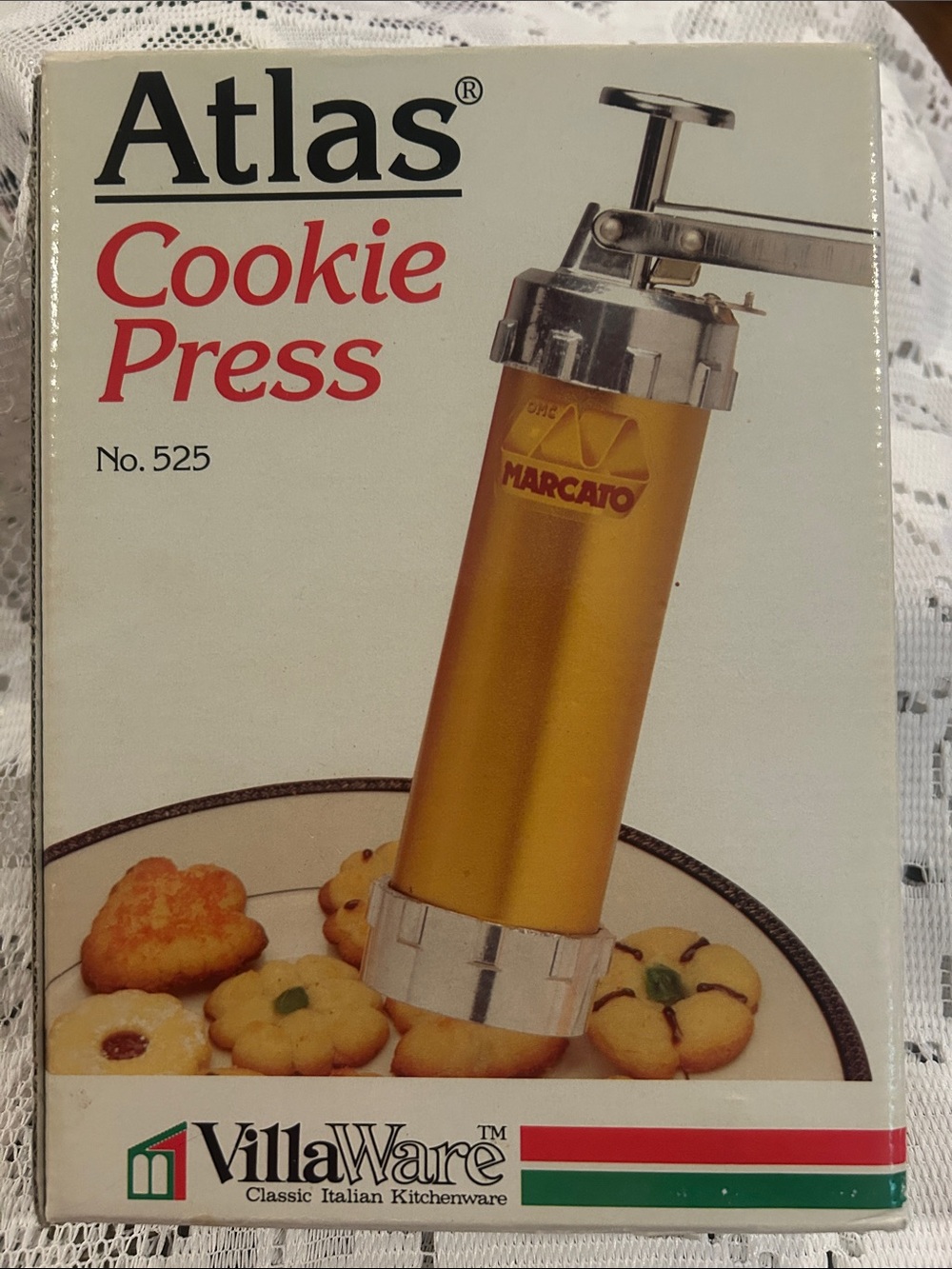Atlas VillaWare Vintage  Cookie Press - Marcato No.525 Made in Italy 🇮🇹